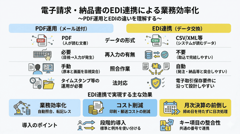 電子請求・納品書の連携