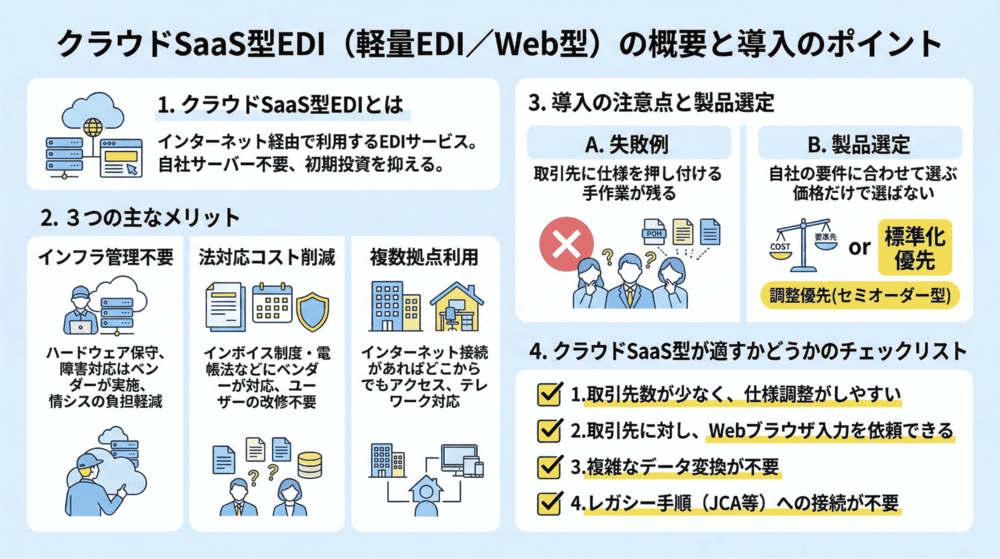 クラウドSaaS型EDI（軽量EDI／Web型）