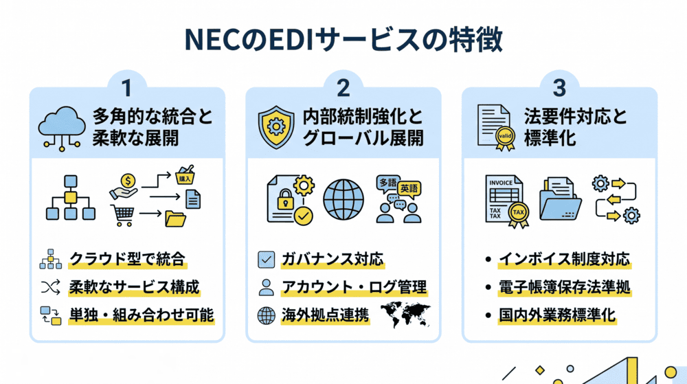 NECのEDIサービスの特徴