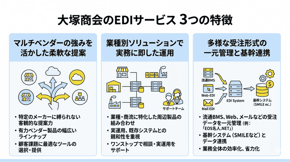 大塚商会のEDIサービスの特徴
